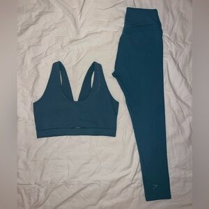 Whitney Simmons Gymshark Teal Activewear Set